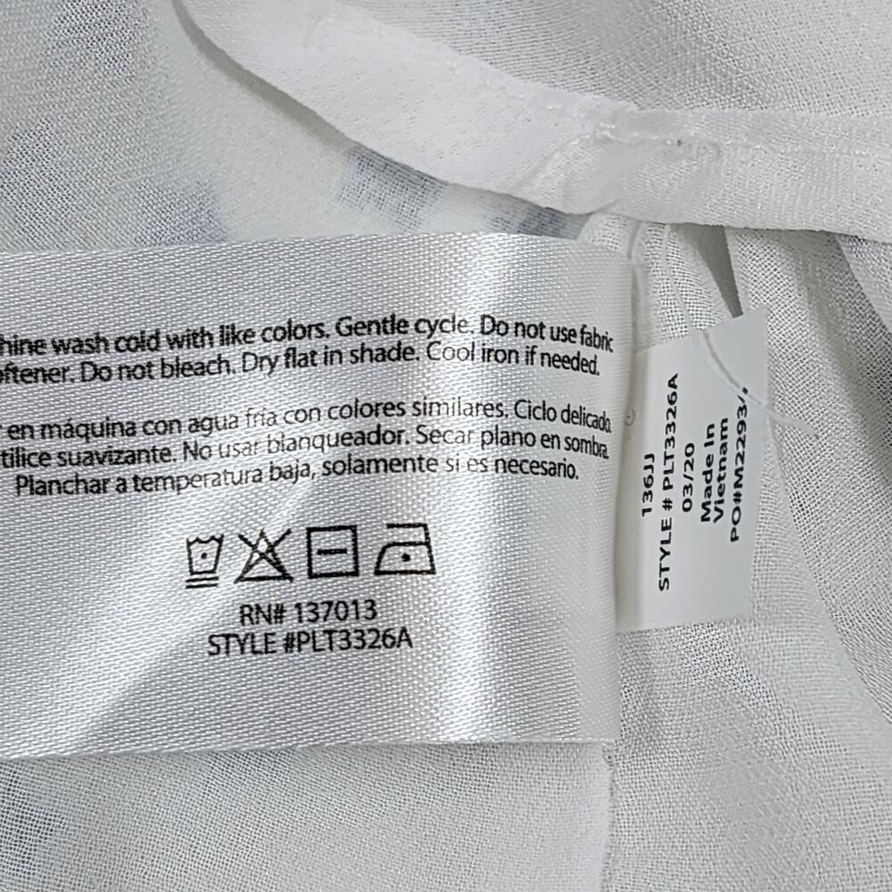 Peace & Pearls Star Print Sheer Minimalist Y2K Grunge‎ XL - Picture 9 of 10
